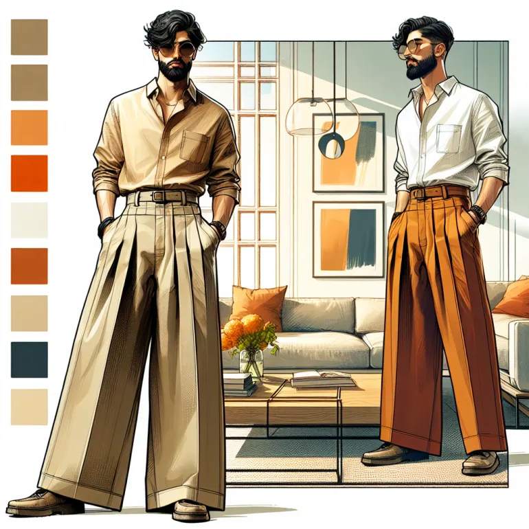 С чем носить широкие брюки мужчине: стильные советы и рекомендации